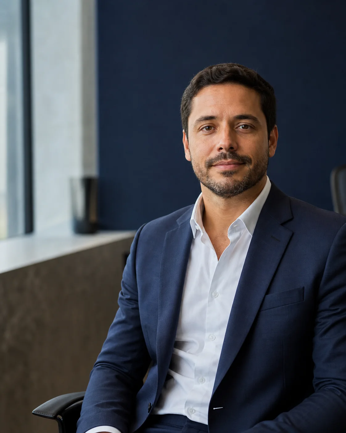 Retrato executivo provisório que representa o fundador da ECO